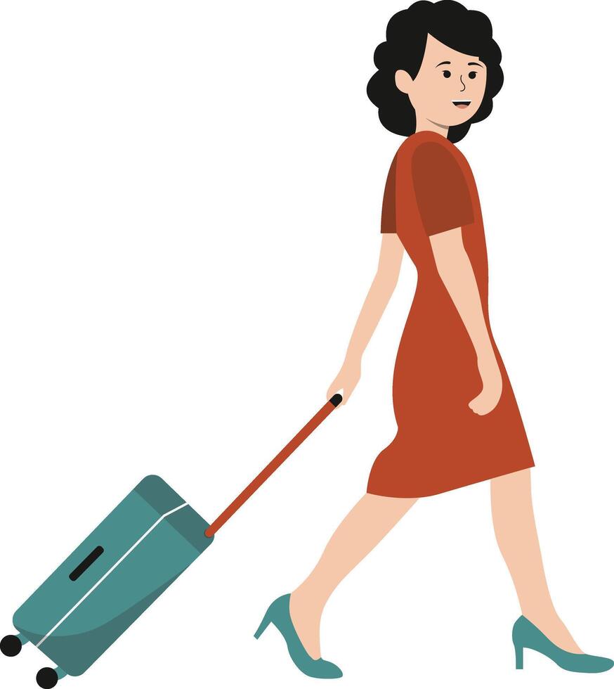Tourist Illustration Isolated on White Background vector