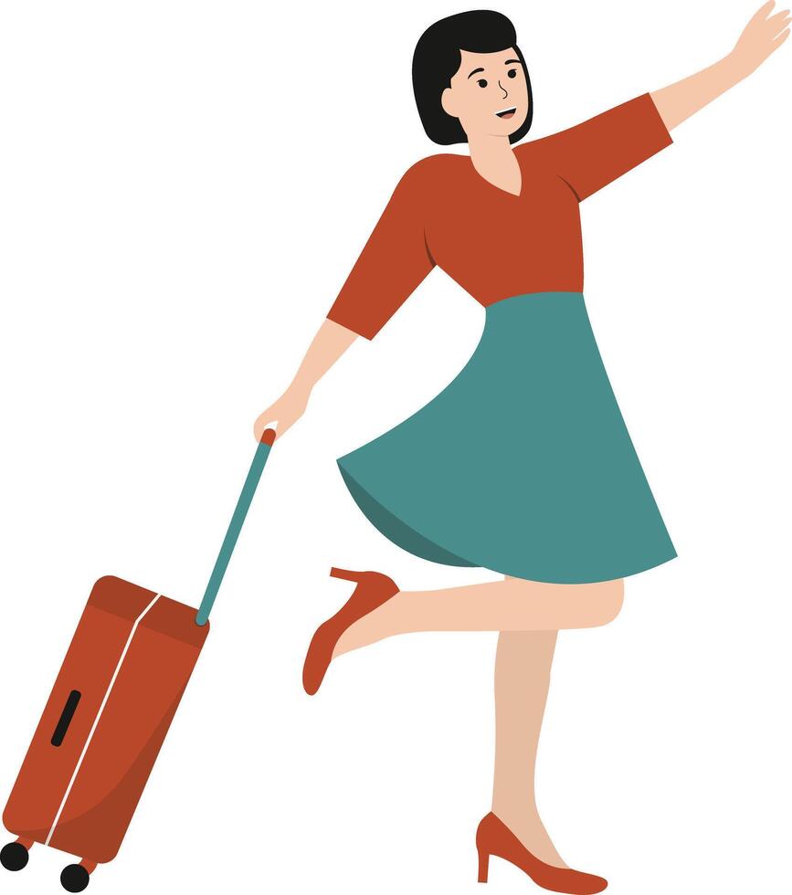 Tourist Illustration Design vector