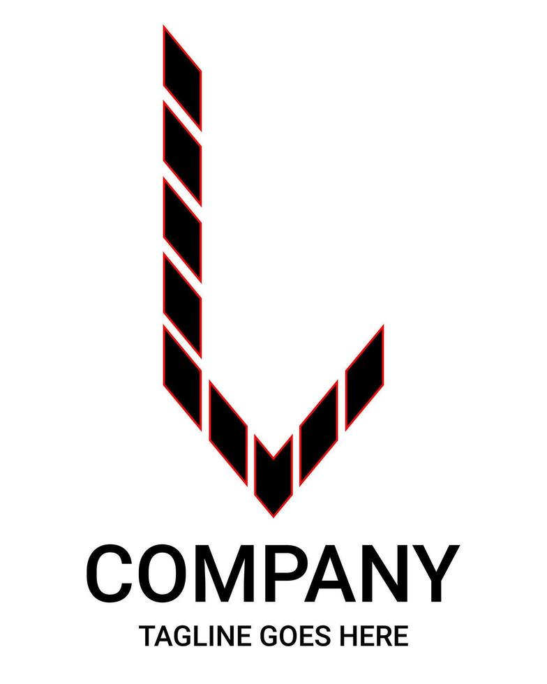 Capital L letter logo design. Pro, gamer, aesthetic, simple, minimalist, sport logo design. Suitable for t-shirts and so on. vector
