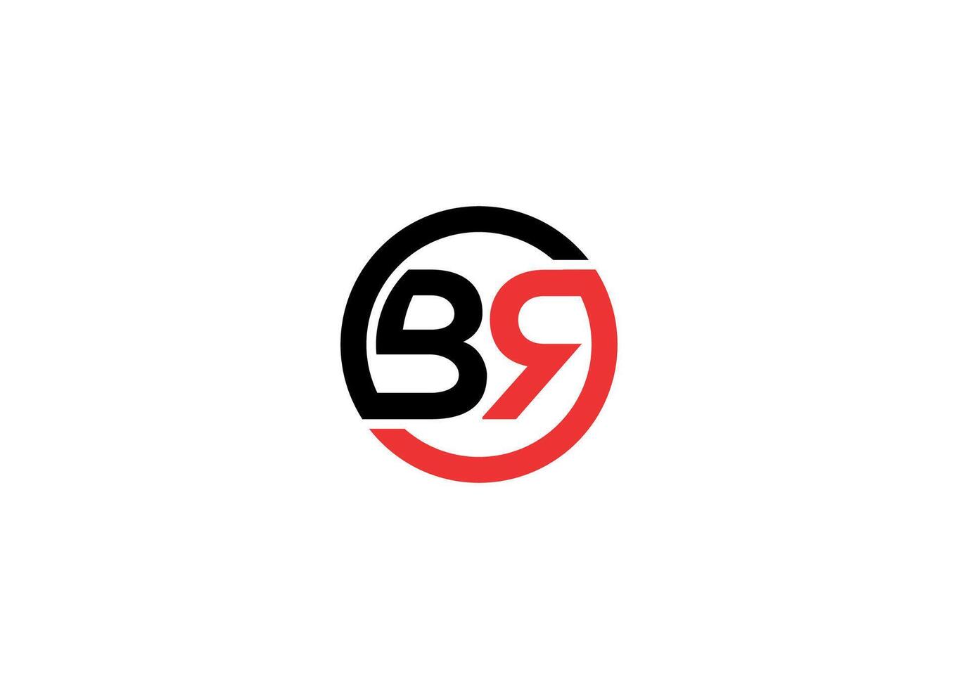Letter BR logo design with icon template vector