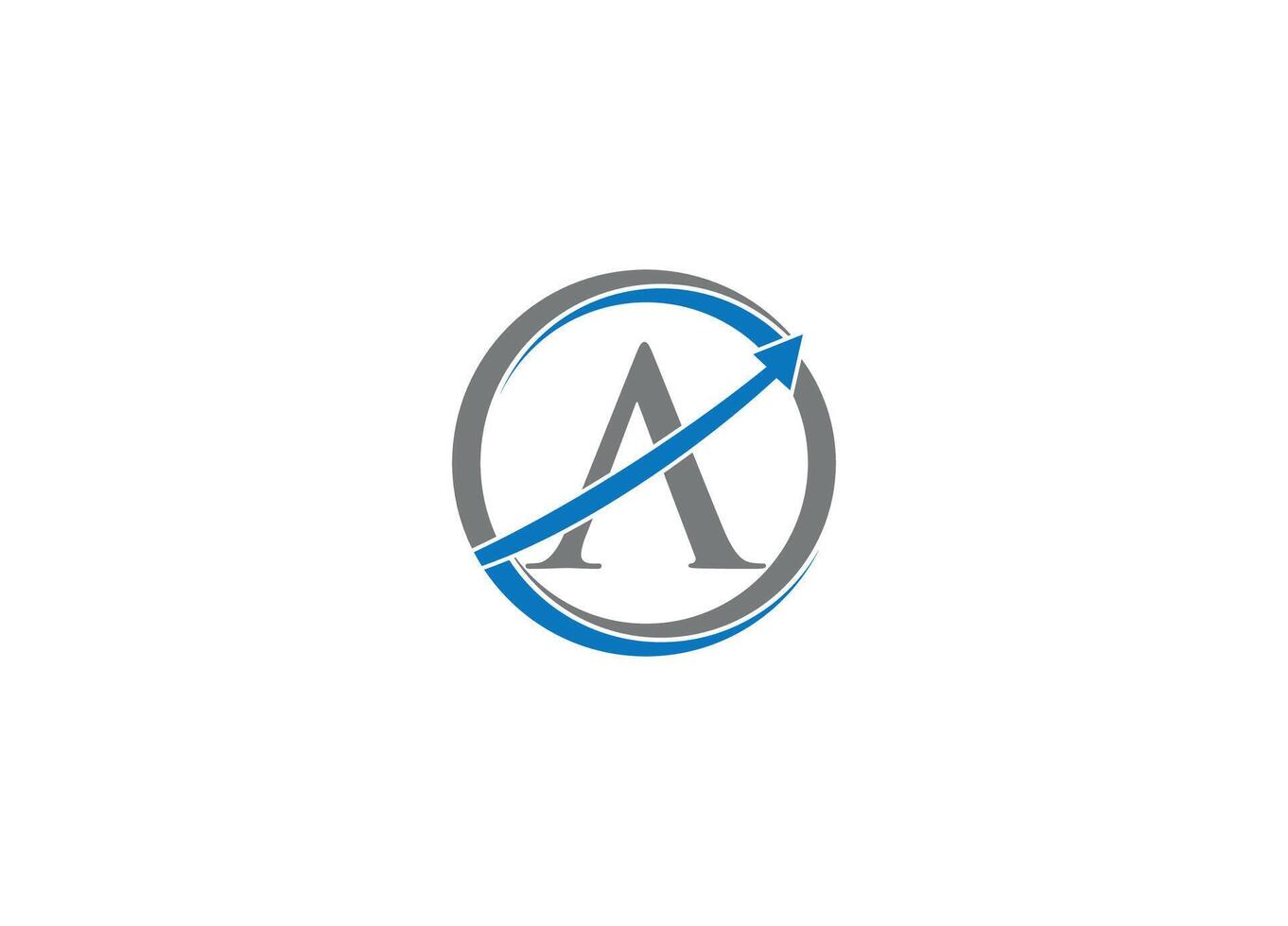A Financial logo design with icon template vector