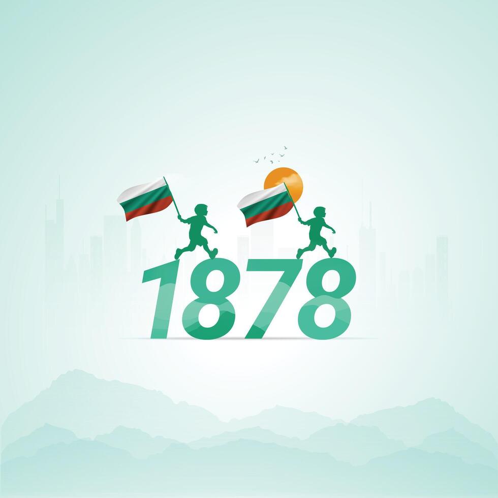 Bulgarian Liberation Day, Honoring Freedom on March 3 vector