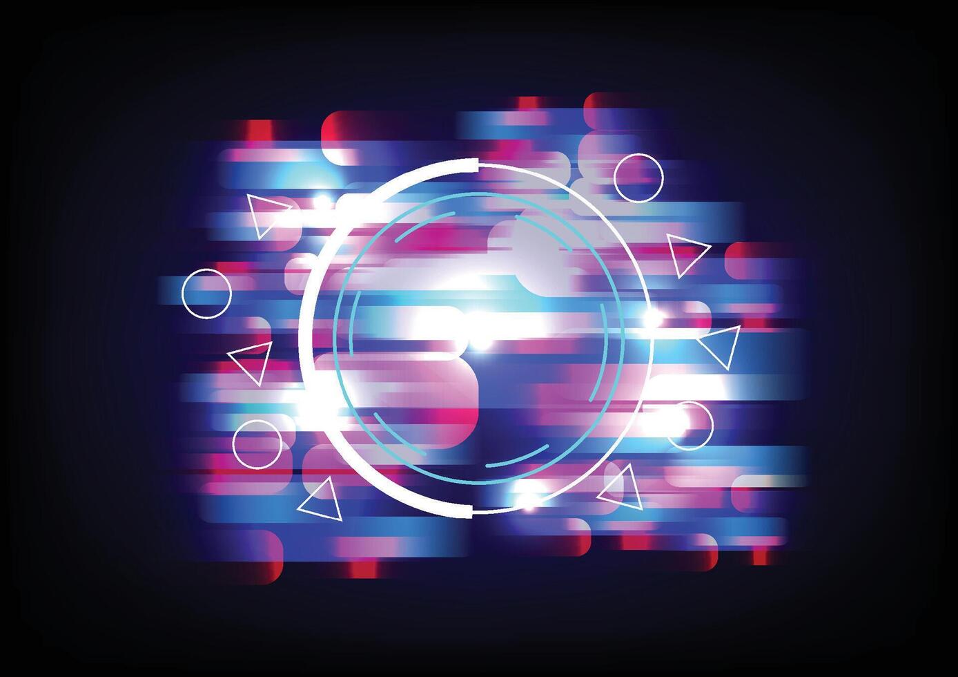 Line circle with blue and red gardient abstract background. For cover book, web, presentation, and card. vector