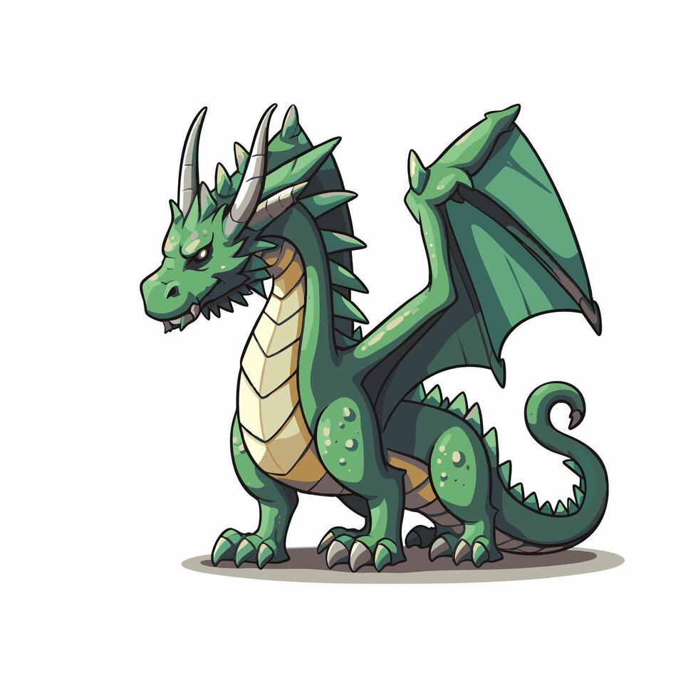 pixel art of dragon a white background vector