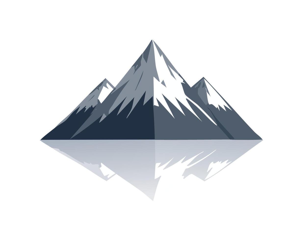 Silhouetted Summits of the Unknown vector