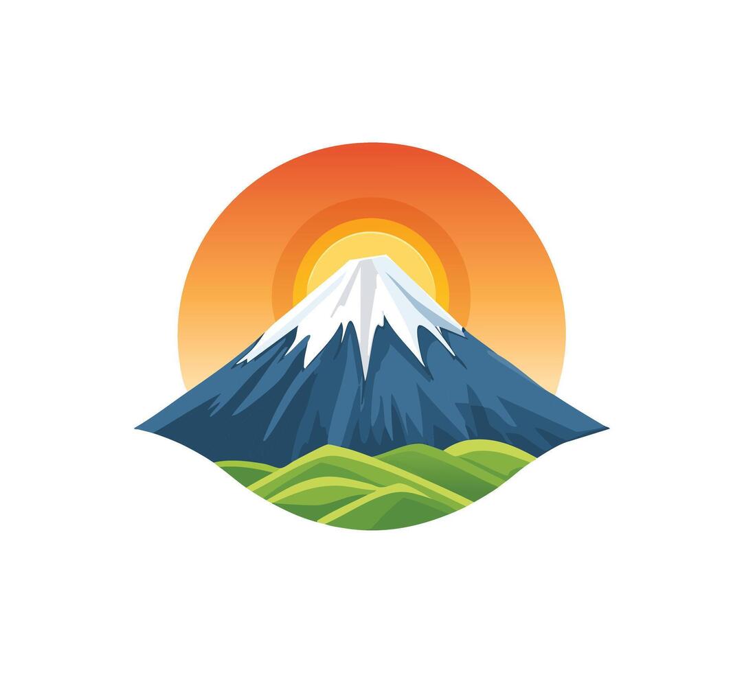 Eclipsed Summits of Solitude vector