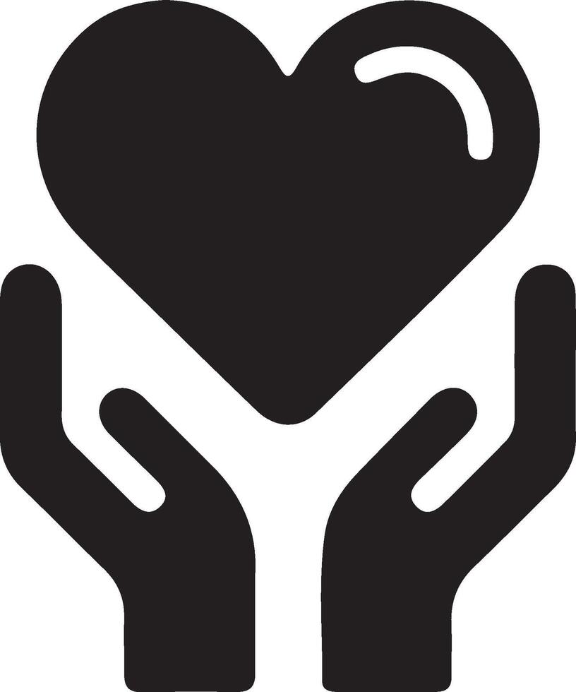 Love icon design with hand vector