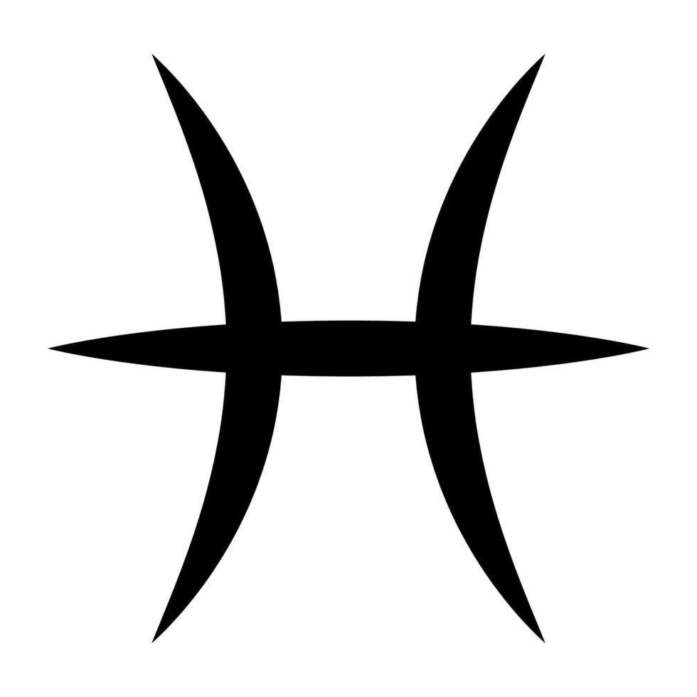 Pisces Zodiac Symbol Pisces zodiac horoscope astrology sign vector