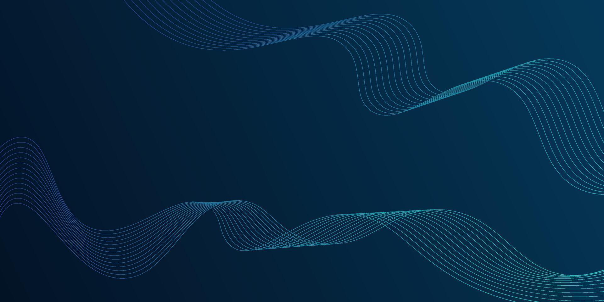 abstract background with some subtle blue gradient lines intertwined creating a flowing and wavy pattern on a dark background. eps10 vector