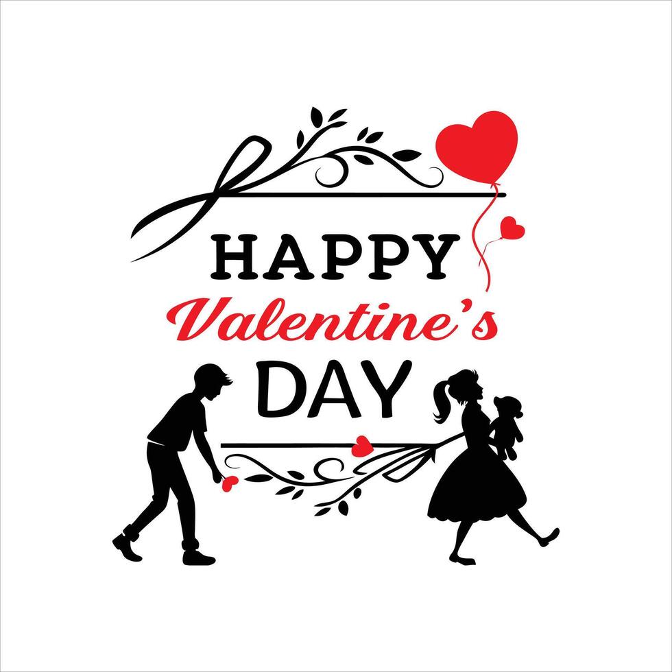 Creative Happy Valentines Day Typography Ideas for Love Themed Designs vector