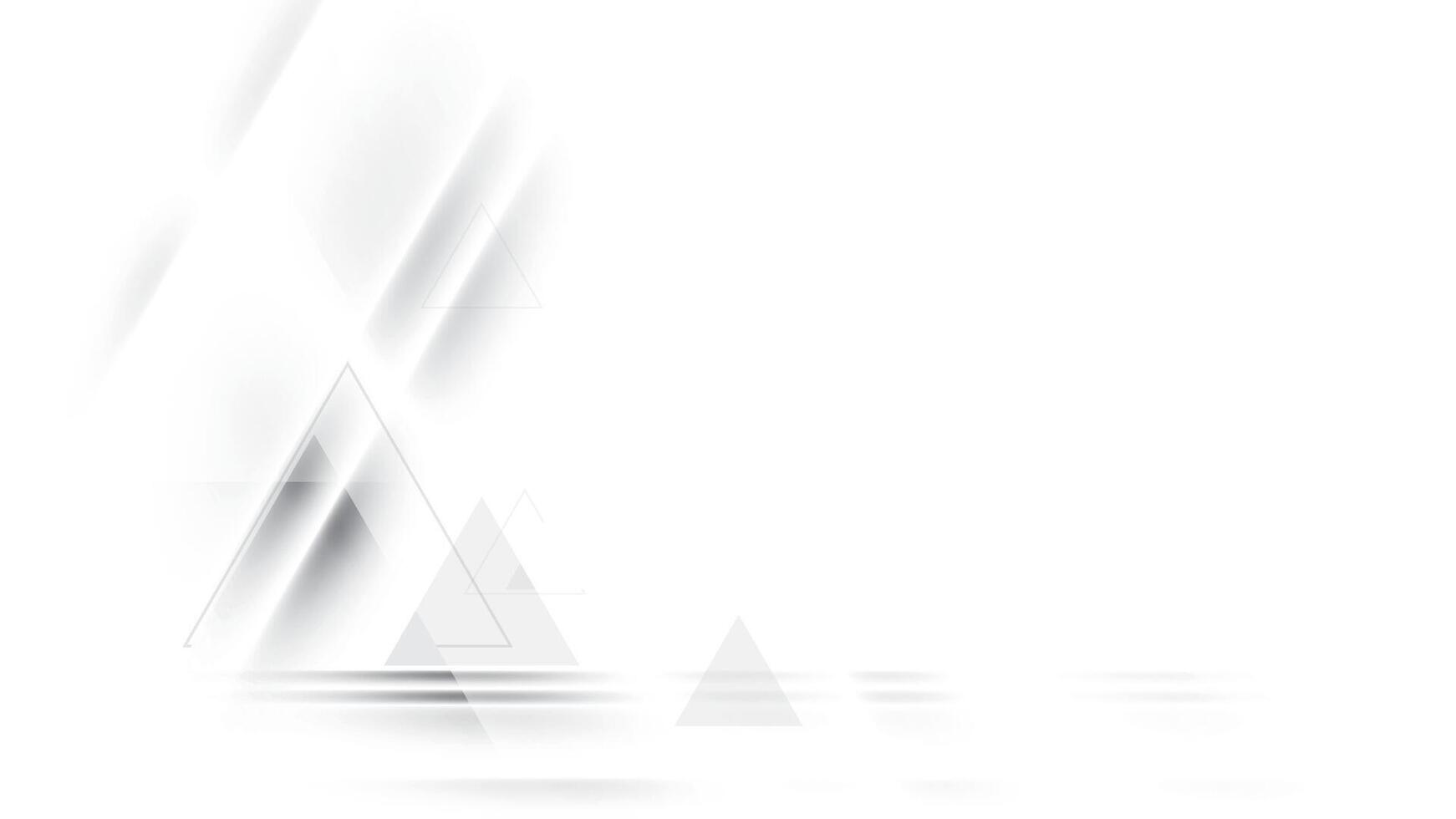 Abstract white and gray color, modern design stripes background with geometric triangle shape. vector