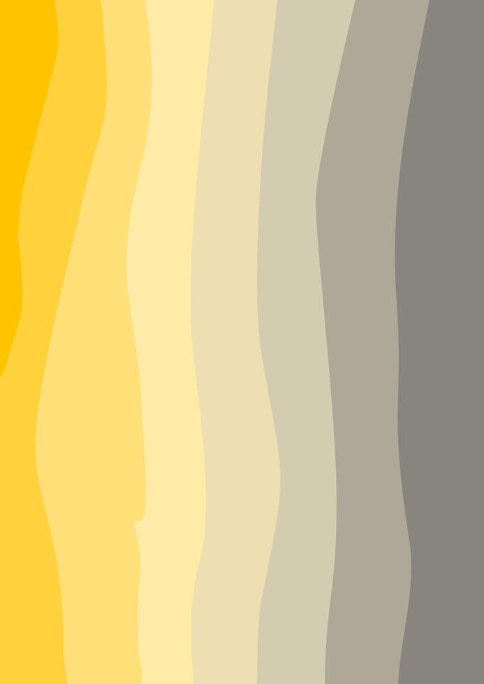 Abstract wavy gradient background with shades of yellow, beige, and gray. Ideal for design projects, presentations, and modern art displays vector