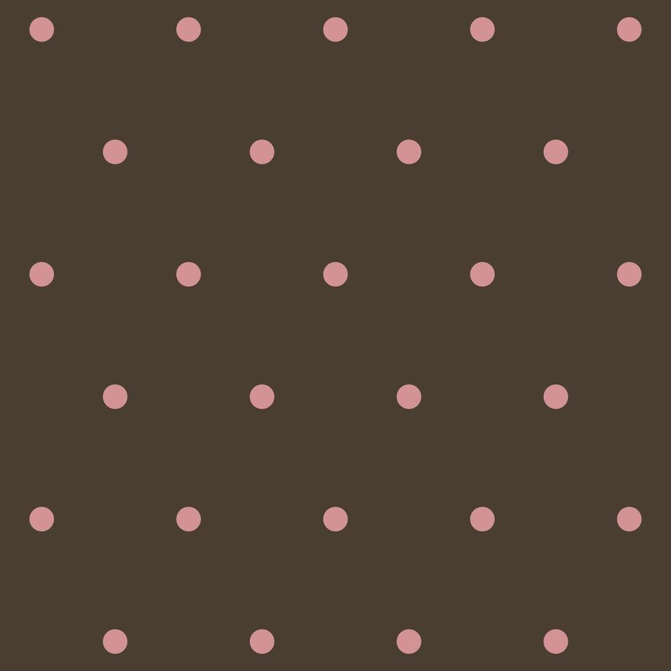 Brown Pink Polkadots Pattern Background vector