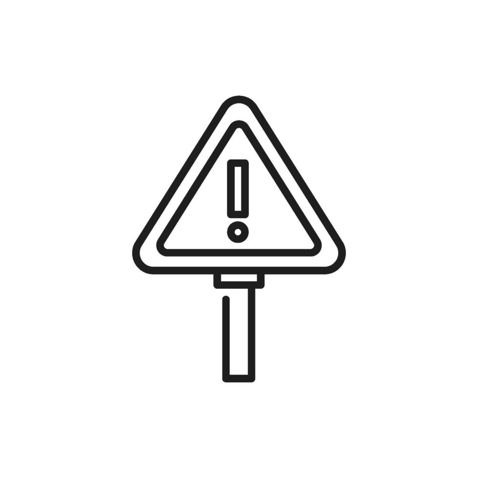 This design features a triangular warning sign icon that signals hazards in construction zones, making it ideal for safety and renovation themes relevant to users seeking related content vector