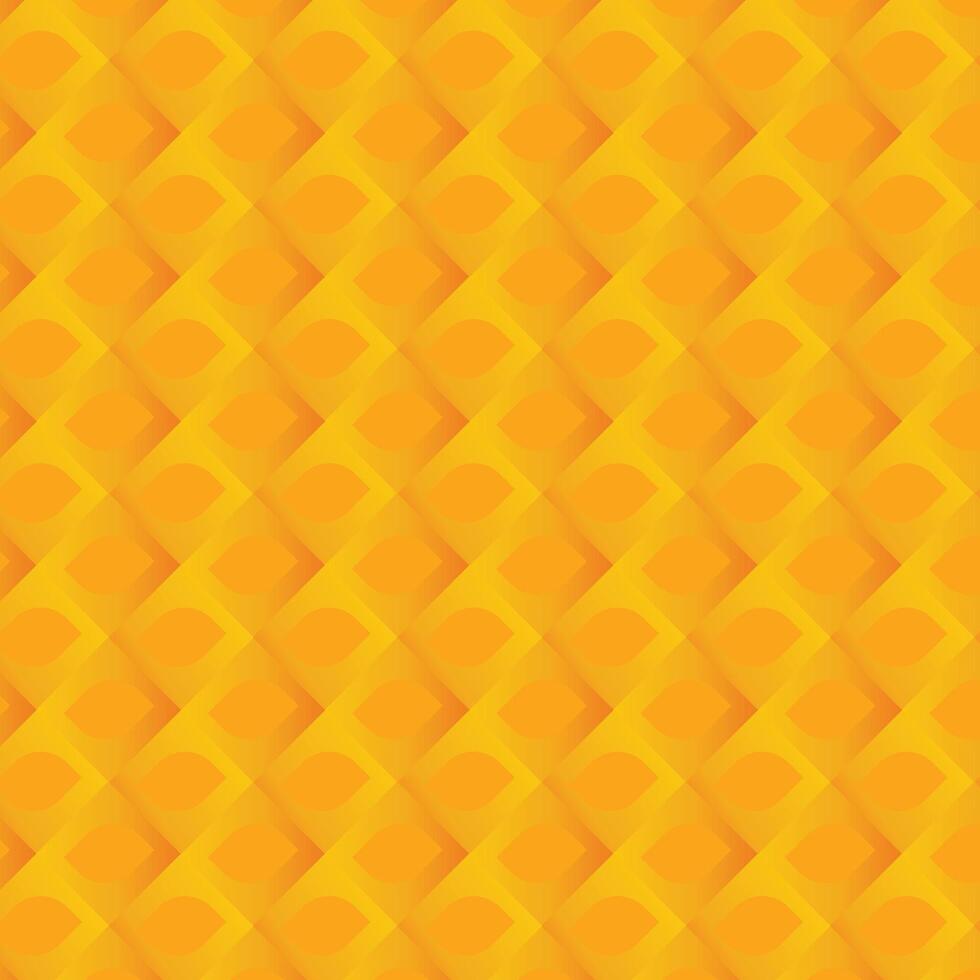 Seamless pattern of geometric shapes. Yellow background. vector