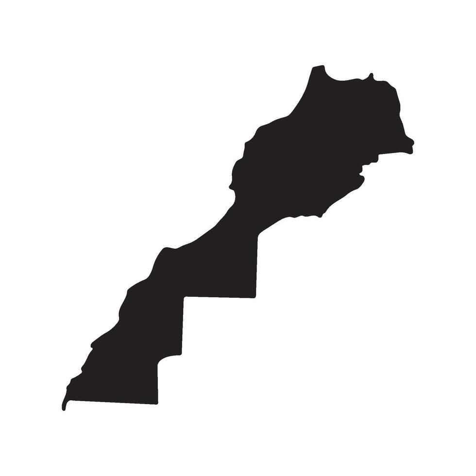 Morocco Map Icon Design vector