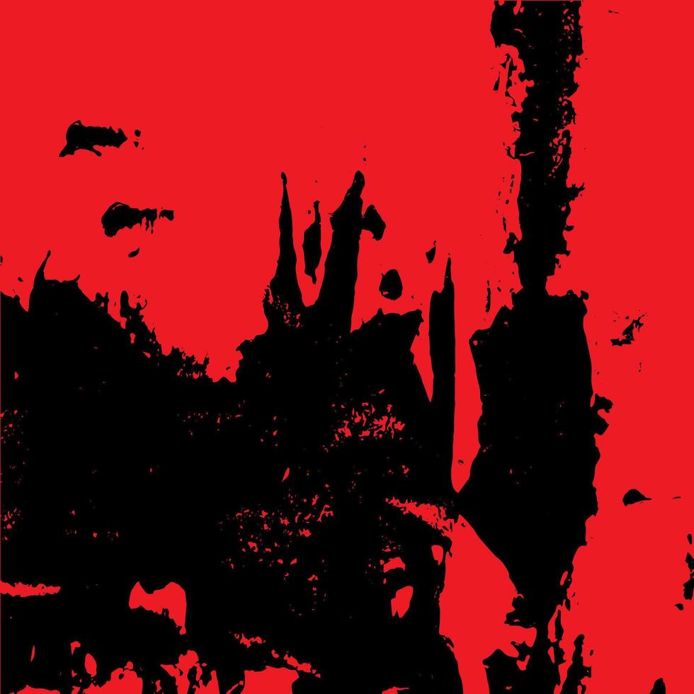 Abstract grunge background in red and black looks like an old wall vector