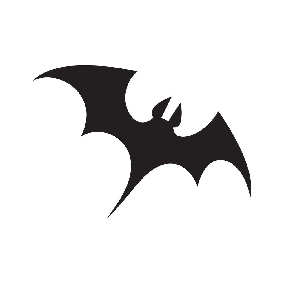 Halloween Bat with Autumn Leaves Illustration vector