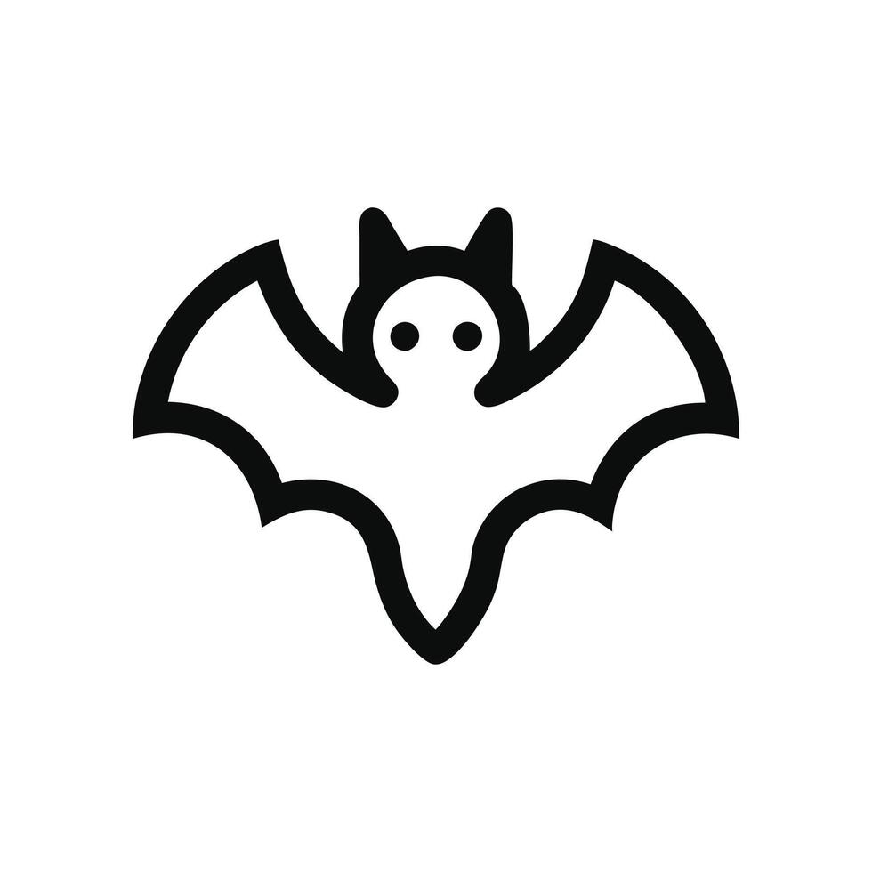 Black and white cartoon cat head with a heart symbol vector