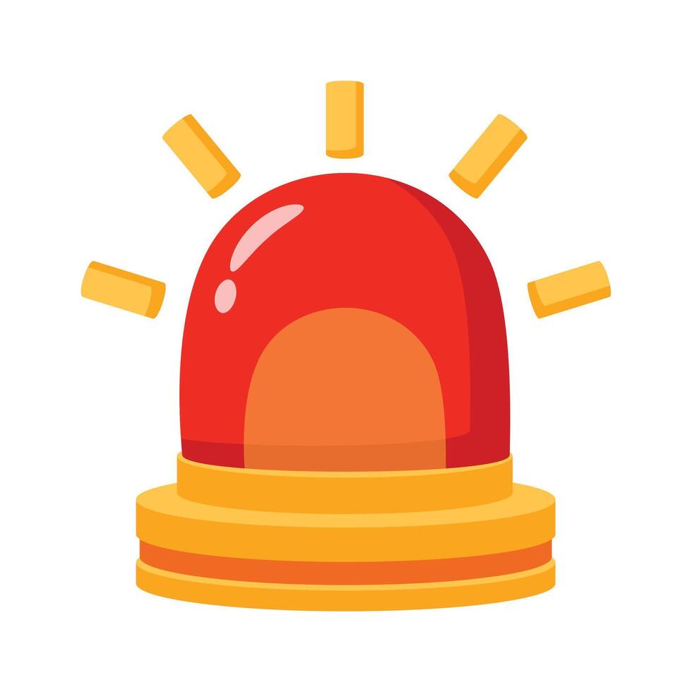 A bright alert siren for emergencies in hospitals or clinics, concept icon of emergency siren vector