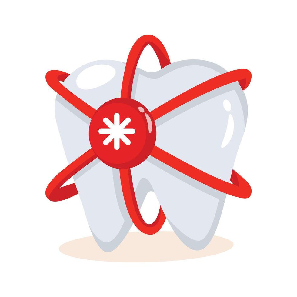 An amazing icon of tooth protection in modern style vector