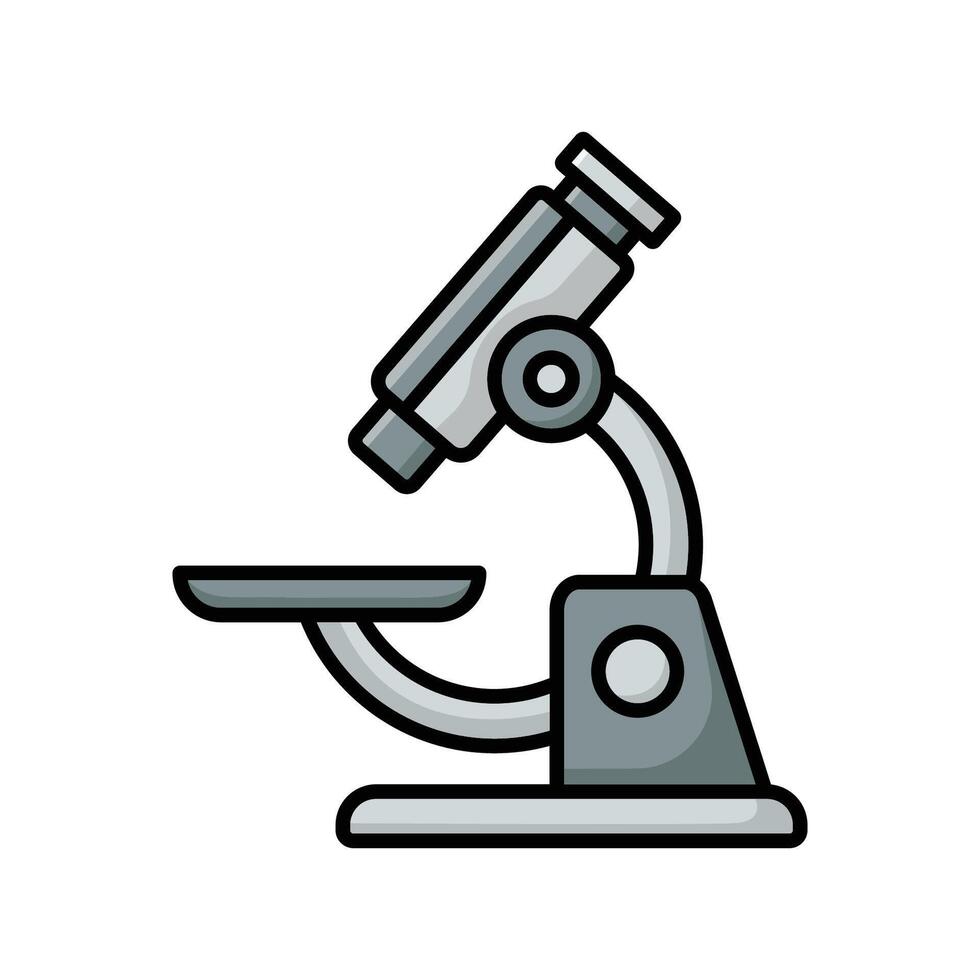 Educational Microscope Graphic for Classroom Materials vector