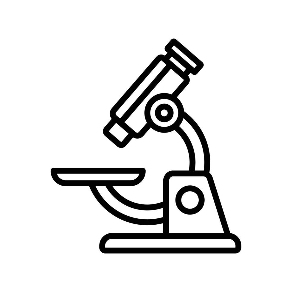 Microscope Graphic for Science and Research vector