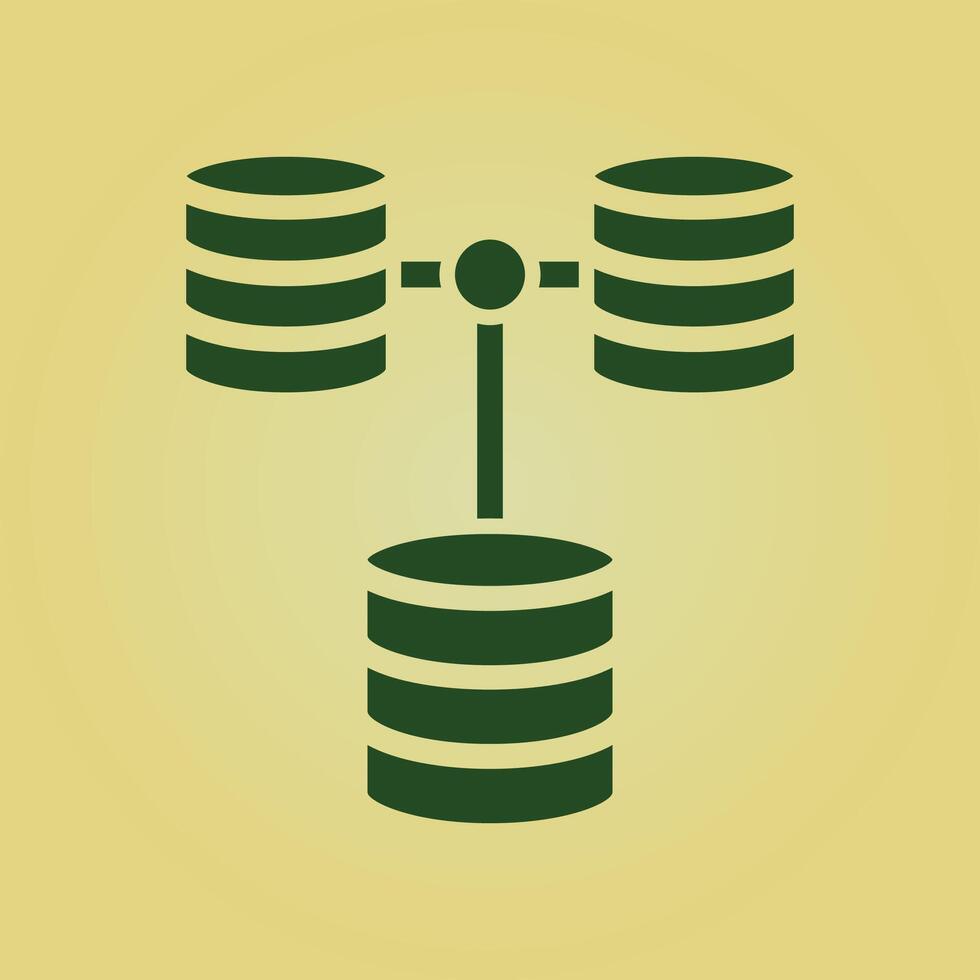 Database trendy beauteous abstract illustration colorful useful design vector