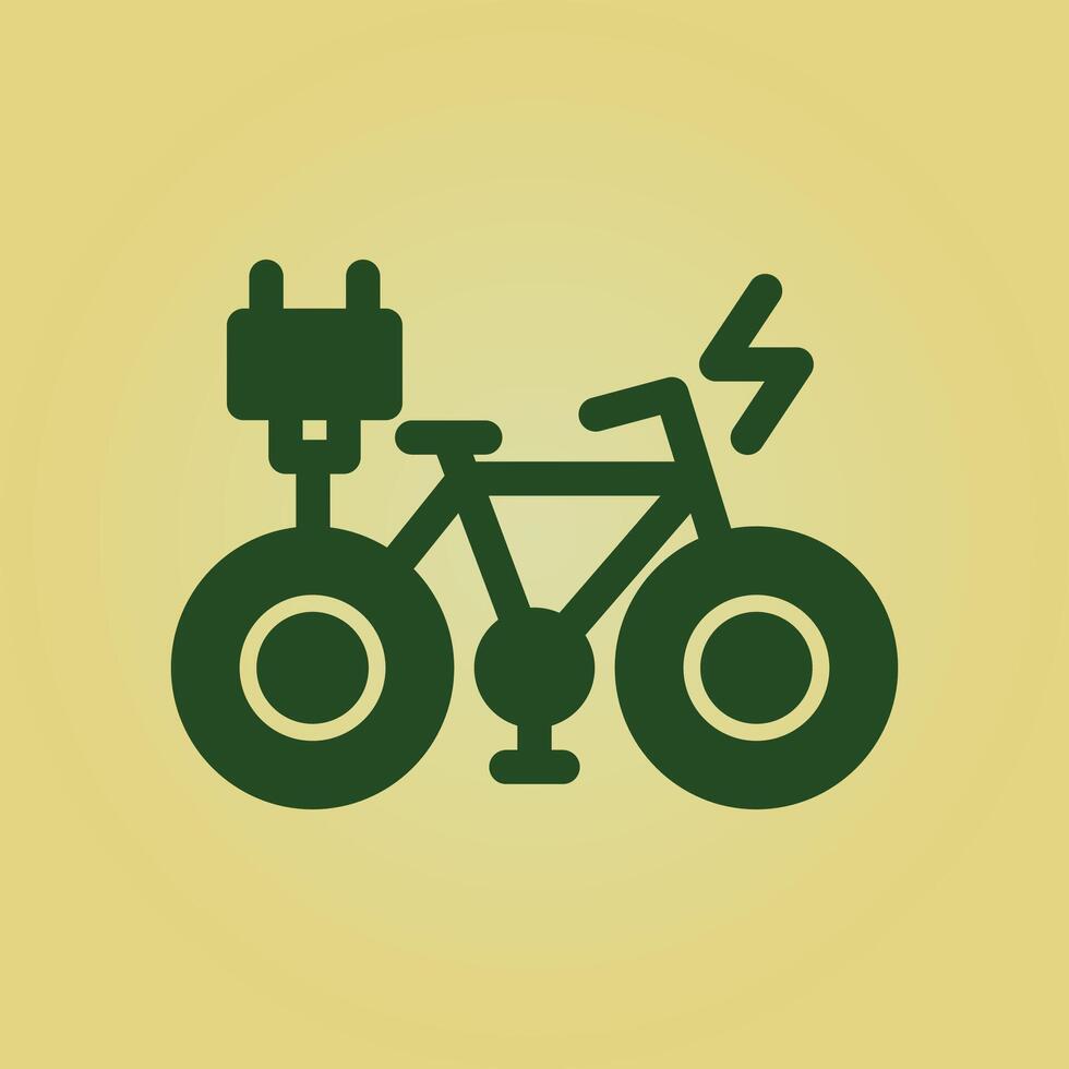 Electric Bike trendy beauteous abstract illustration colorful useful design vector