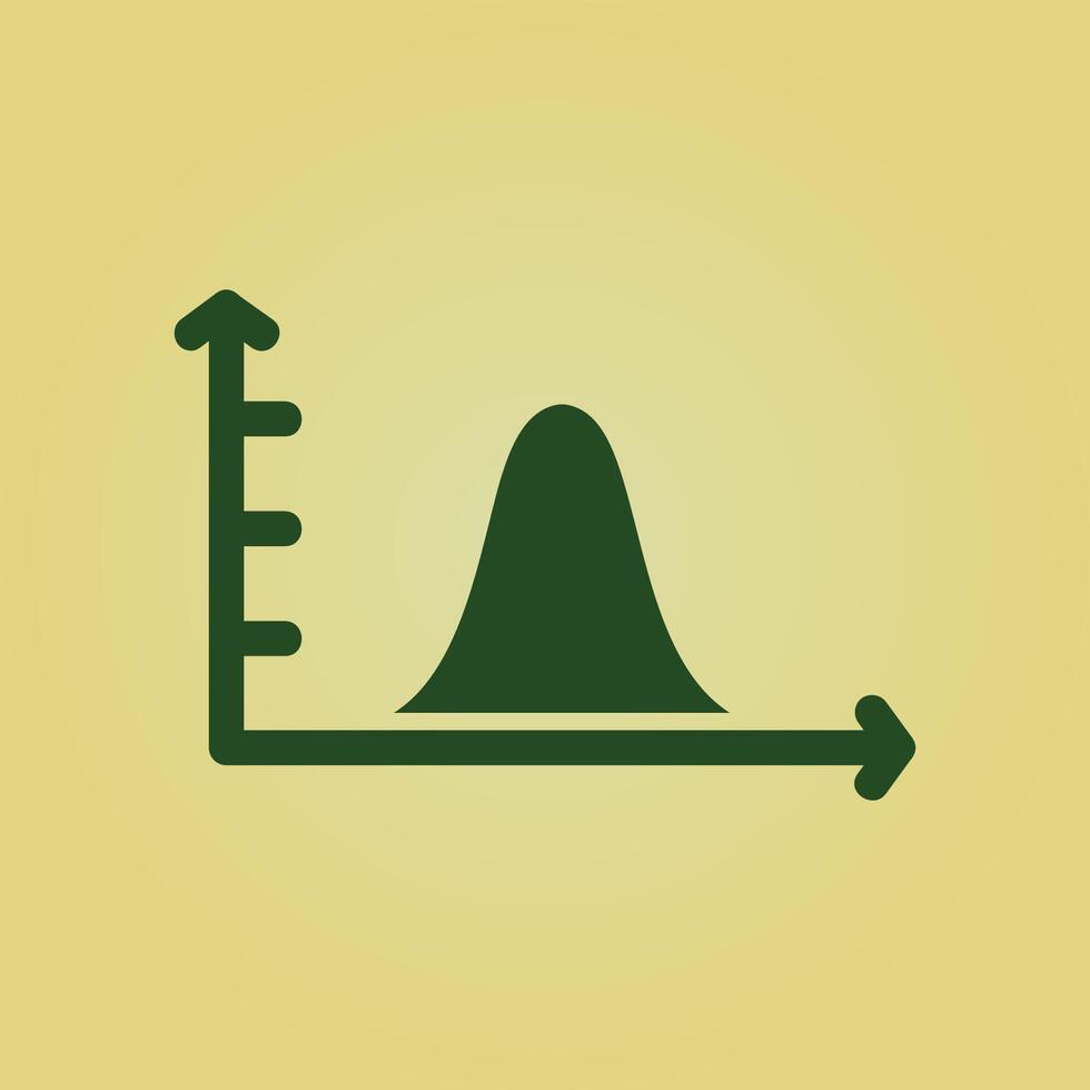 Bell Curve on Graph trendy beauteous abstract illustration colorful useful design vector