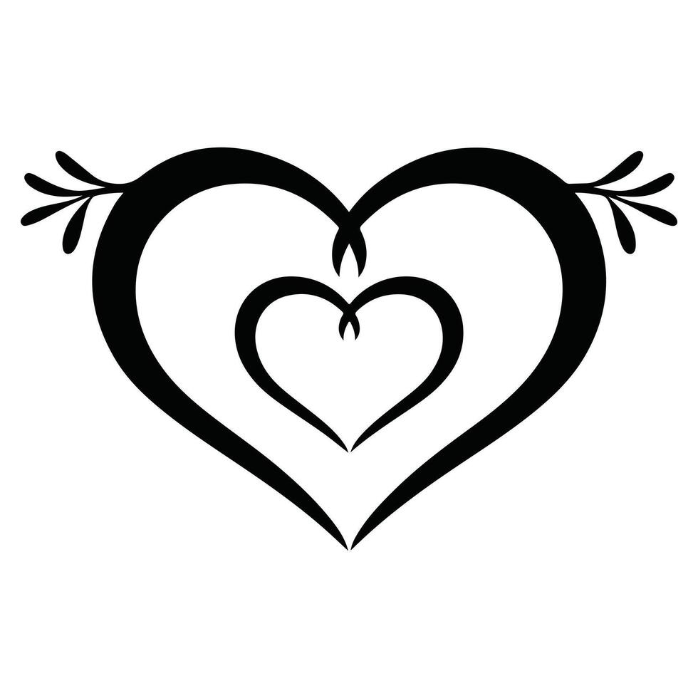 Valentine Day Love Silhouette vector