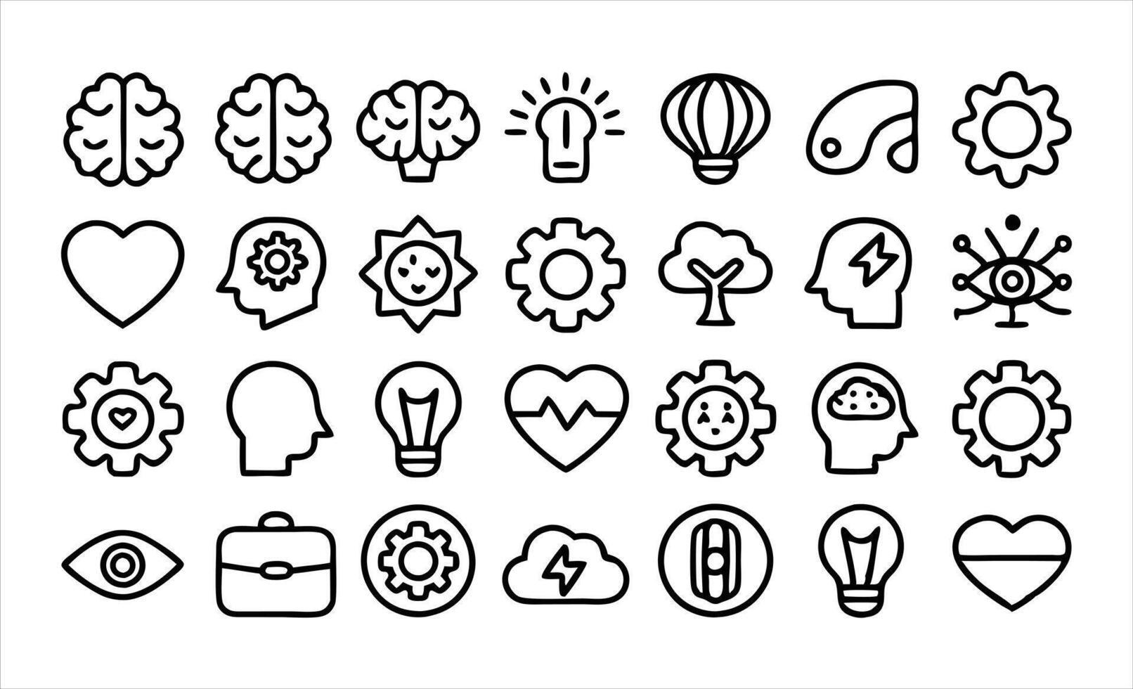 Psychological Wellness Set vector