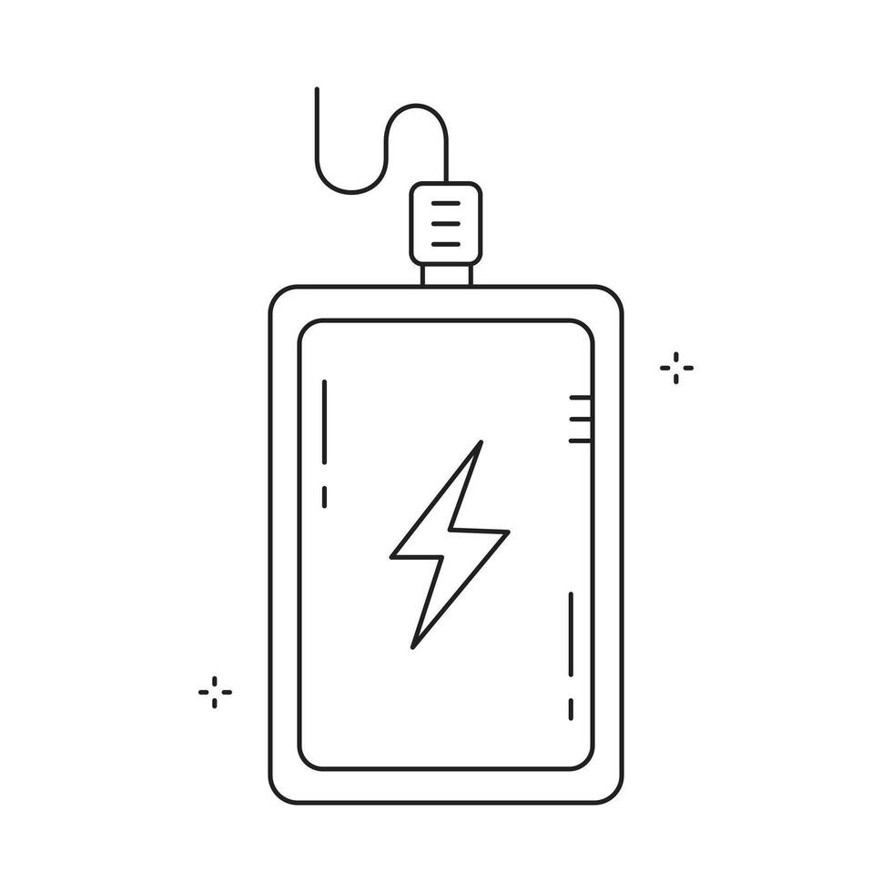 Lightweight Power Bank for Travel Icon Design vector