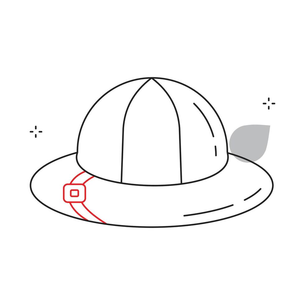 Wildlife Safari Hat Icon Design vector