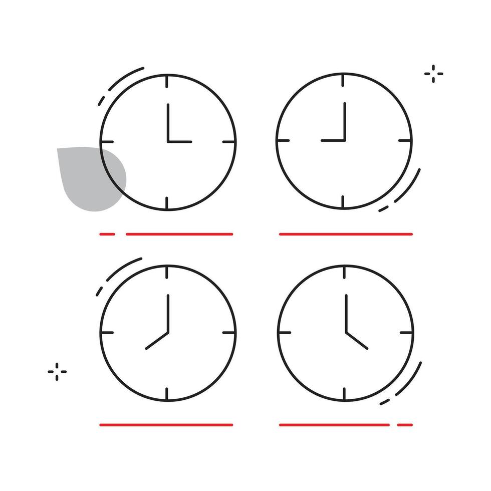 Travel Global Timezone Clock Icon Design vector