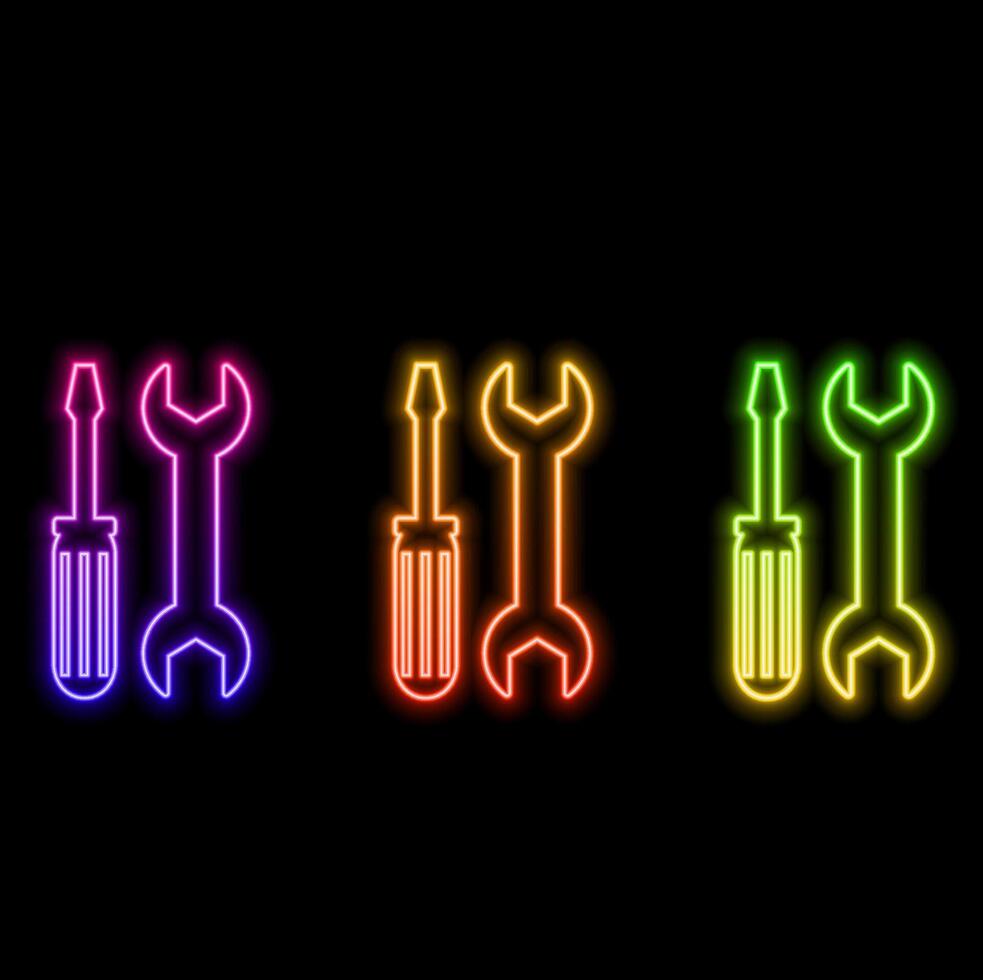 animado ajustes línea iconos hilado engranaje animación. interfaz elementos vector