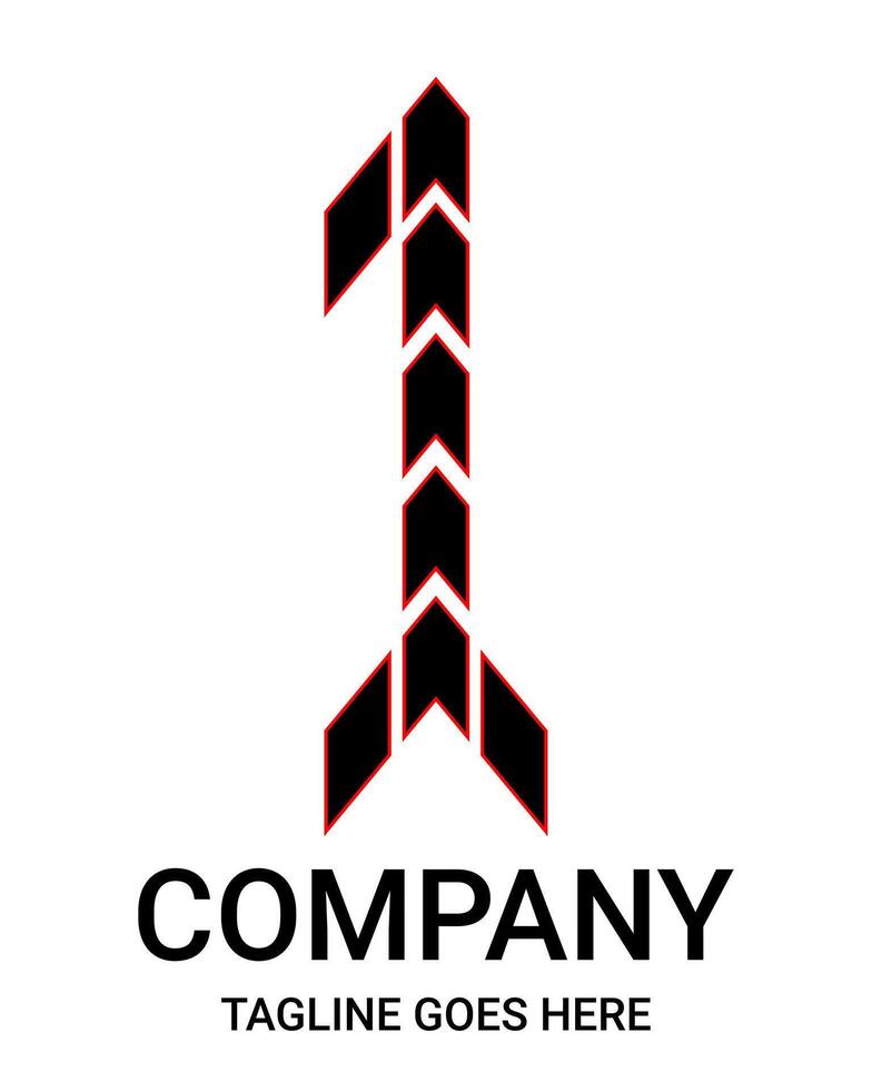 Logo number One. Suitable for t-shirts, hats, stickers, and so on. Gamers, pro, sports, minimalist, aesthetic. vector