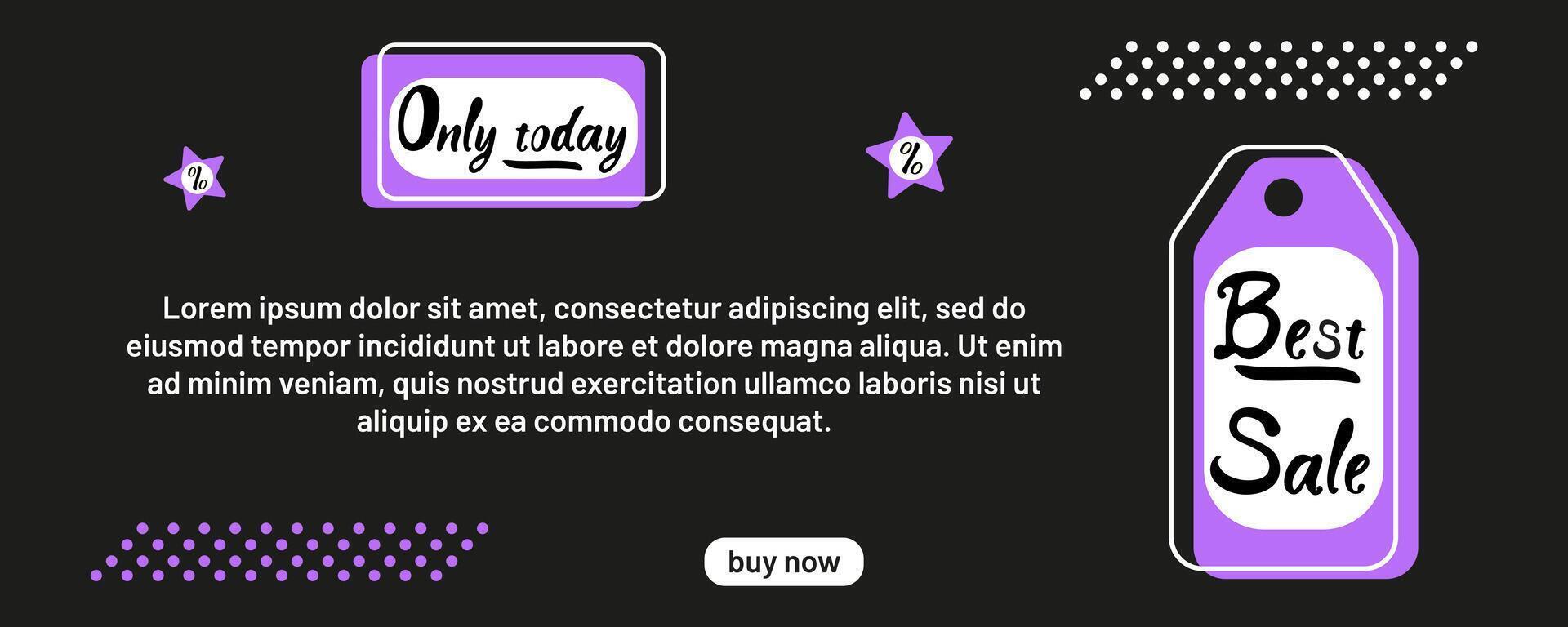 Limited time sale featuring bold graphics and eye-catching colors for today's best offers vector