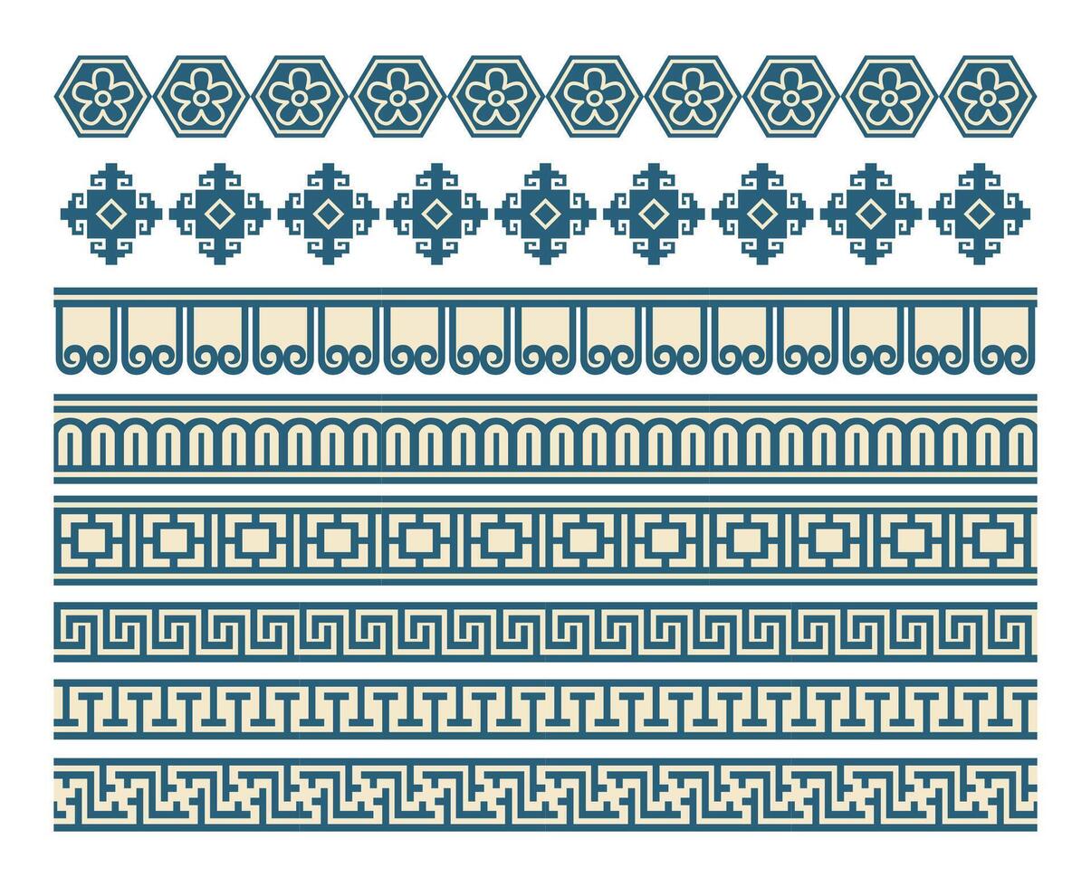 Abstract coloured mosaic ornament on white background vector