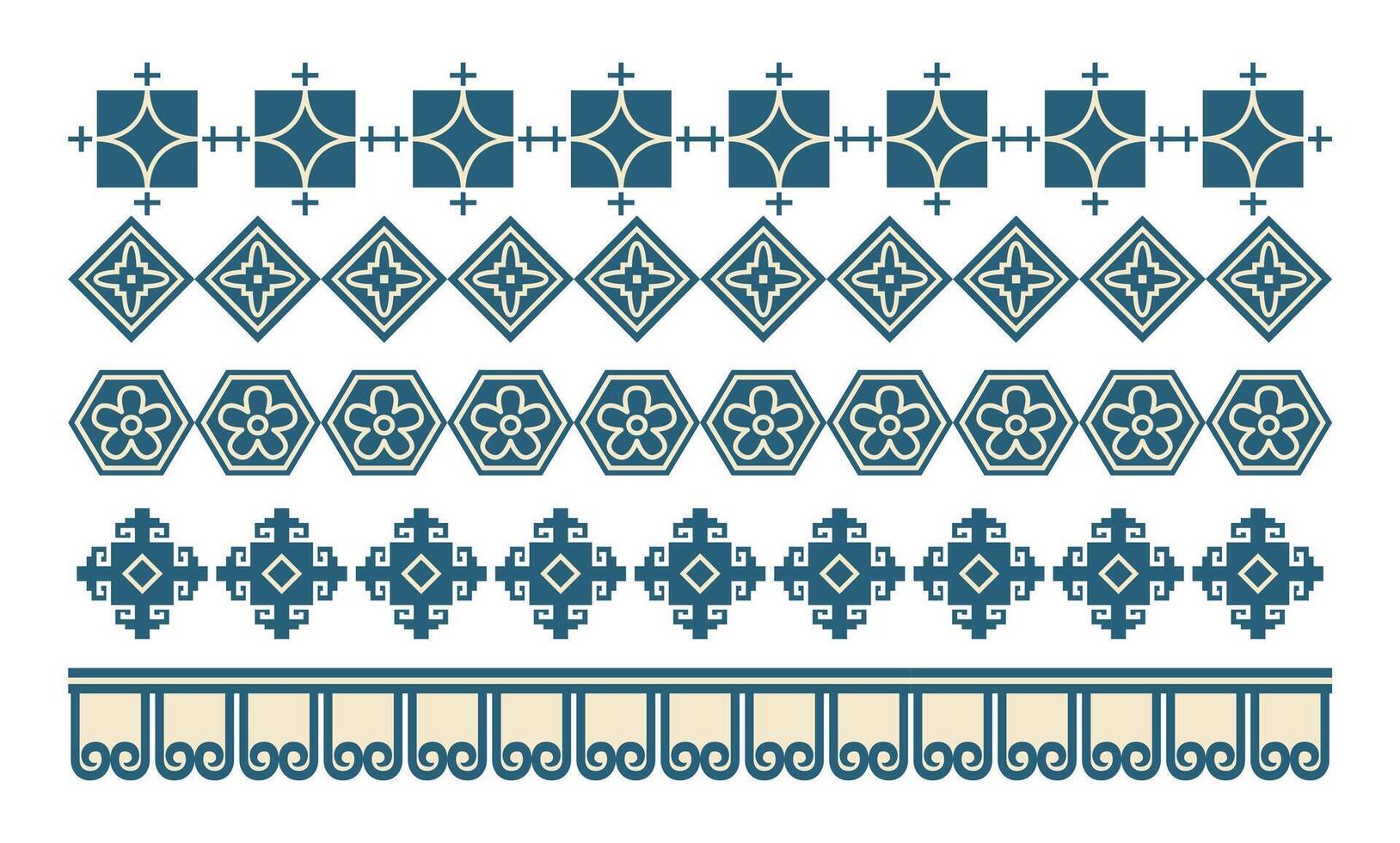 Abstract coloured mosaic on green colour vector