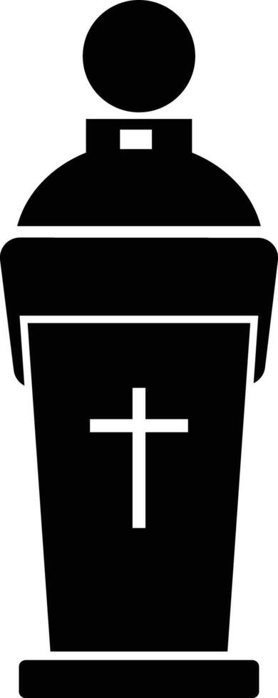Cathedra icon. Priest sign. Sermon symbol. flat style. vector