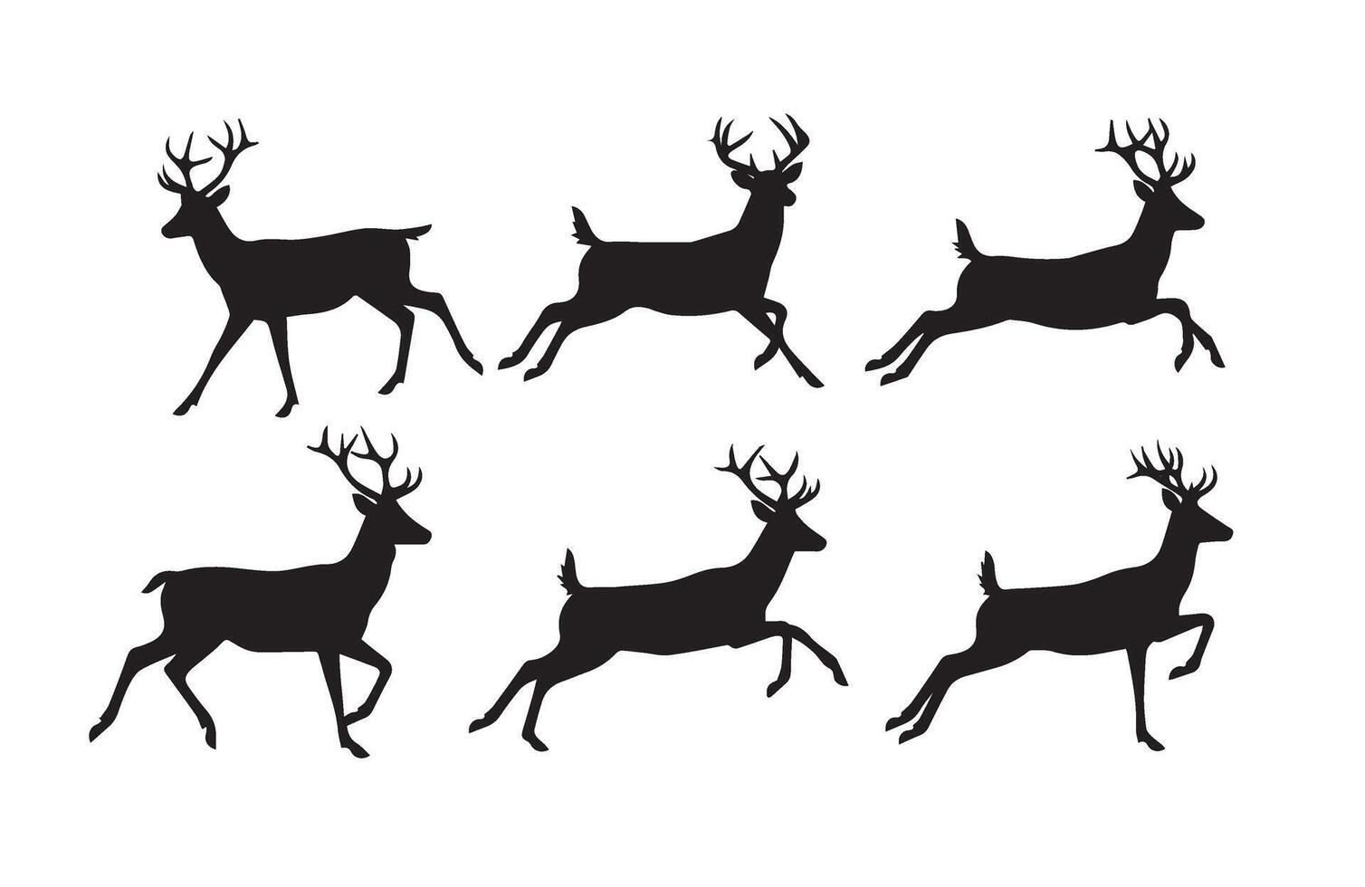 Hunting Badge Deer Head Designs vector