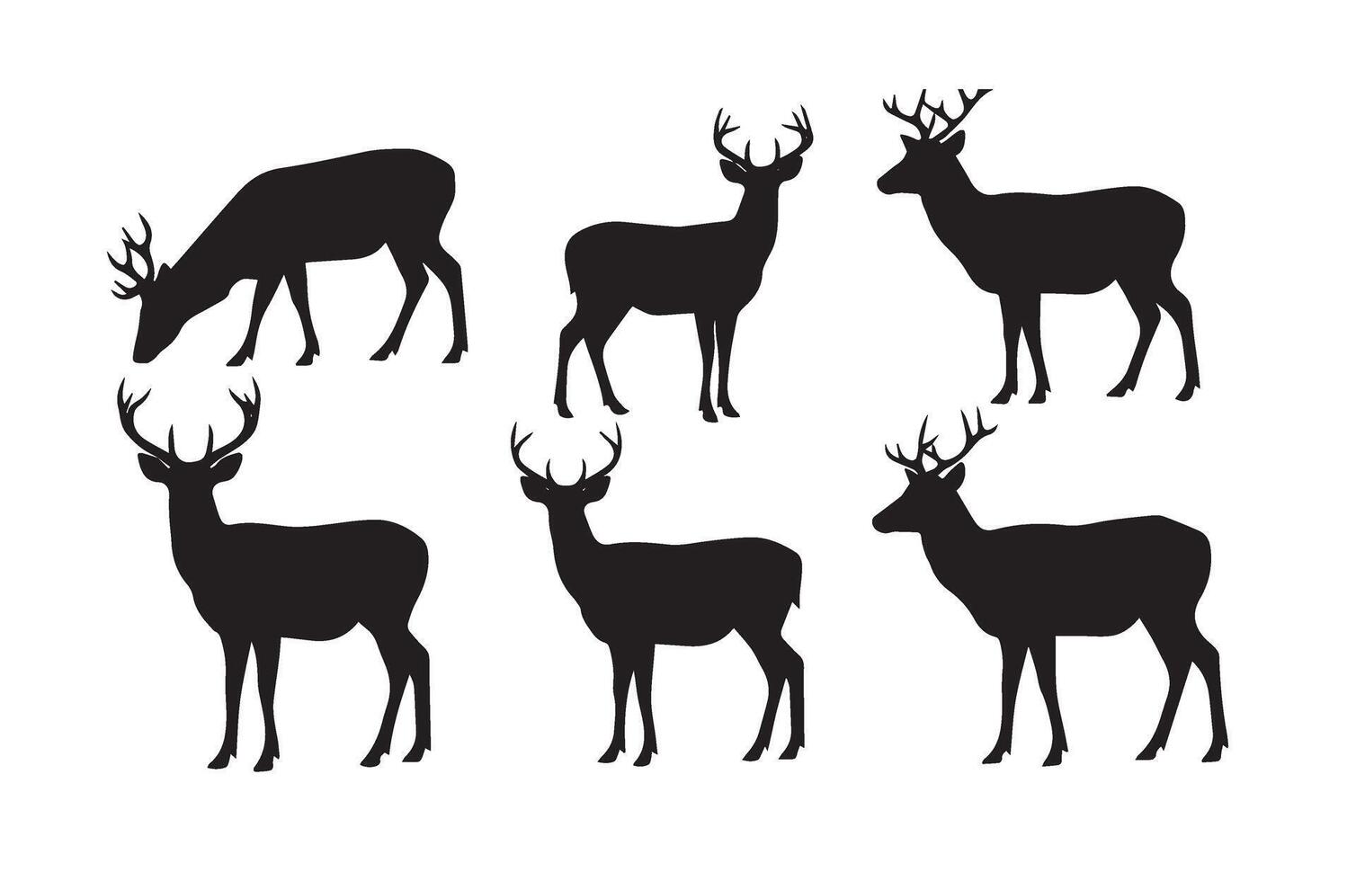 Beautiful Deer Antler Designs for DIY Projects vector