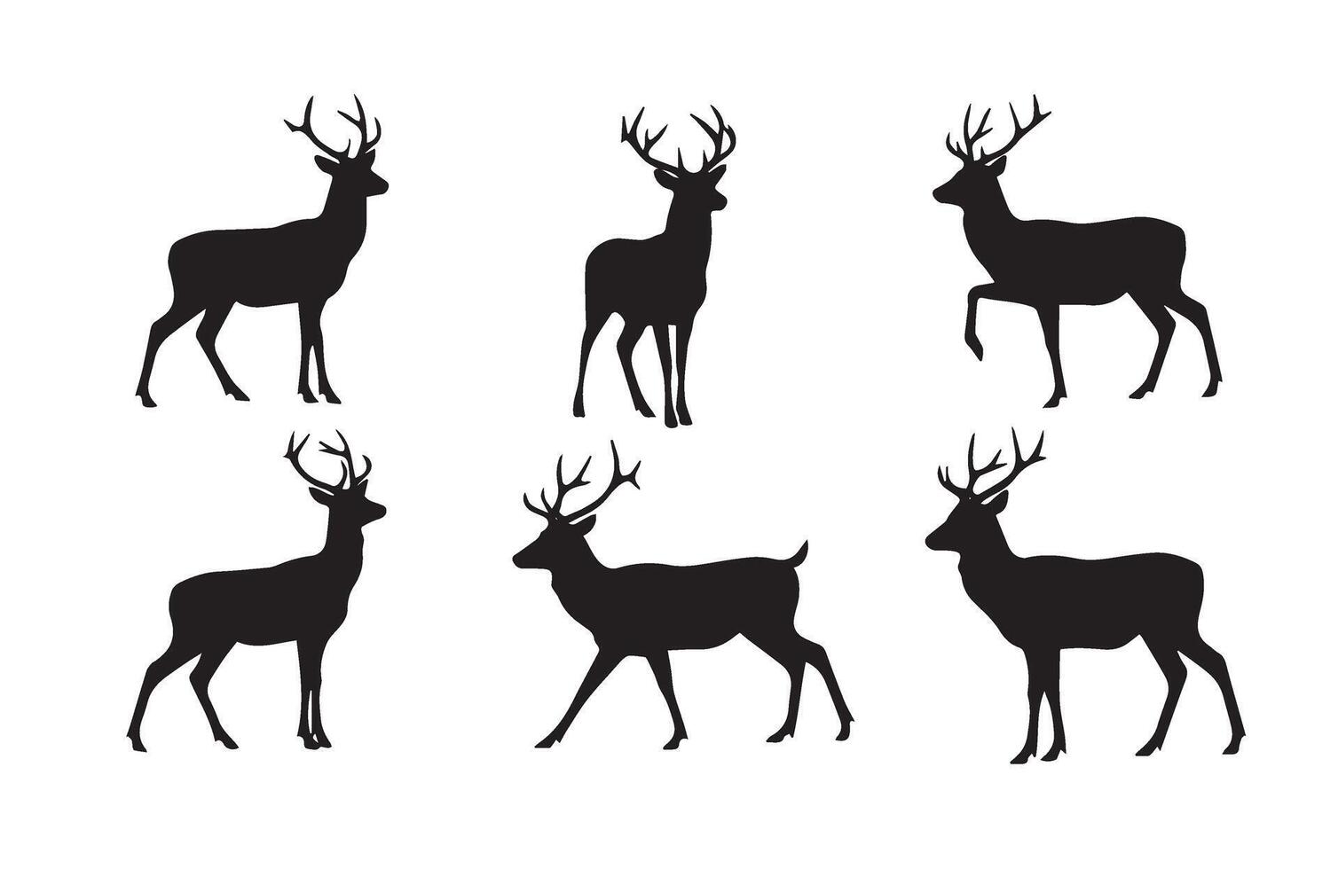 Buck Head Graphics for Wildlife Enthusiasts vector