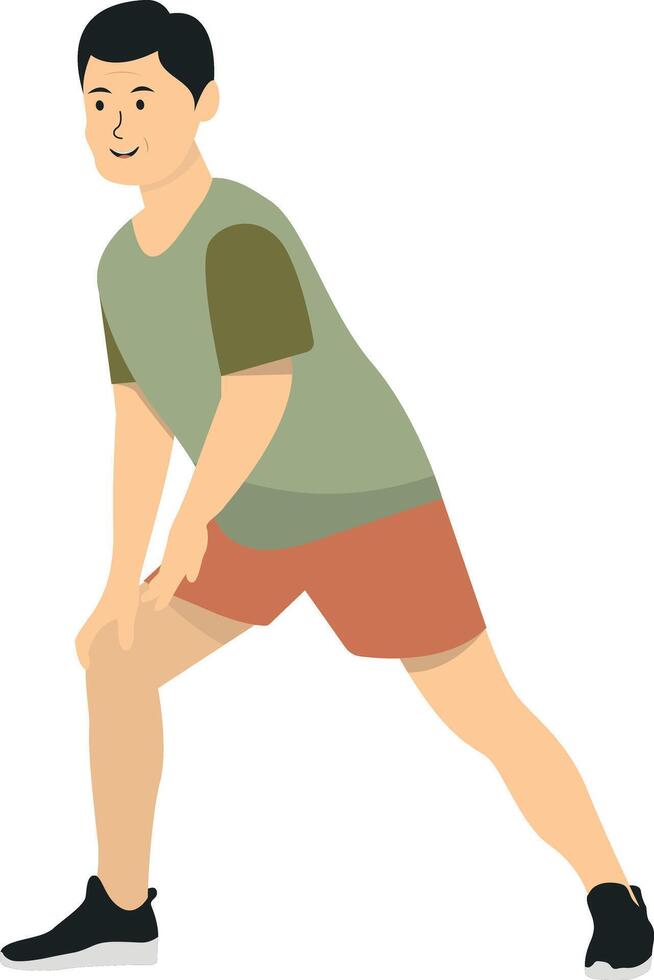 Activities Elderly People in Cartoon Design vector