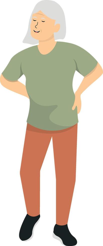 Activities Elderly People with Flat Design vector