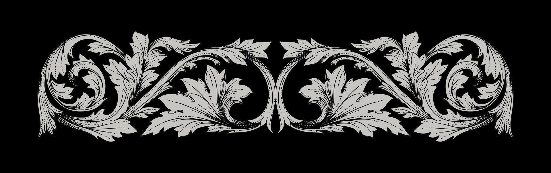 gothic ornament collection art vector