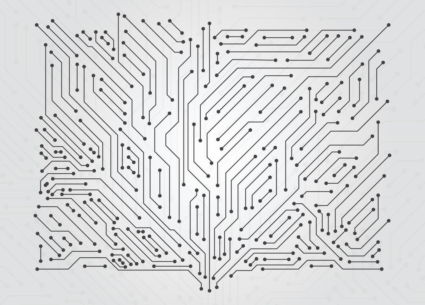 High tech technology circuit board geometric pattern. Abstract digital background with technology circuit board texture. Electronic motherboard illustration. Central Computer Processors CPU Concept. vector