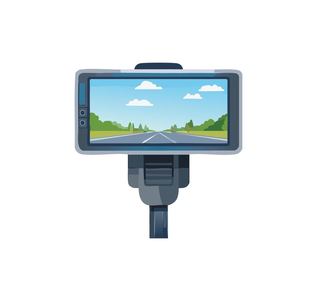 A AI Dashcam simple illustration vector
