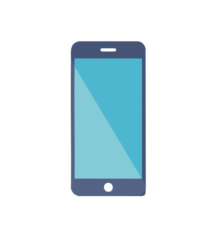 A AI Smartphone simple illustration vector
